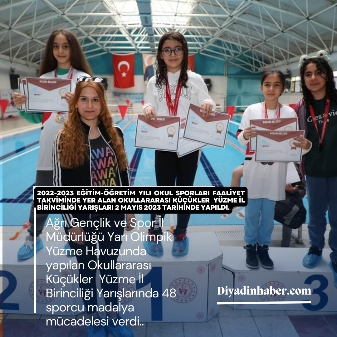 2022-2023 Eğitim-Öğretim Yılı Okul Sporları faaliyet takviminde yer alan Okullararası Küçükler  Yüzme İl Birinciliği Yarışları 2 Mayıs 2023 tarihinde yapıldı.