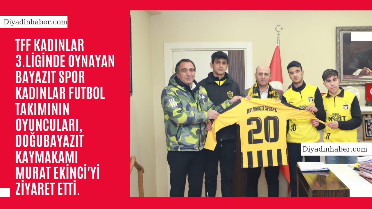 TFF Kadınlar 3.Liginde oynayan Bayazıt Spor Kadınlar Futbol Takımının oyuncuları