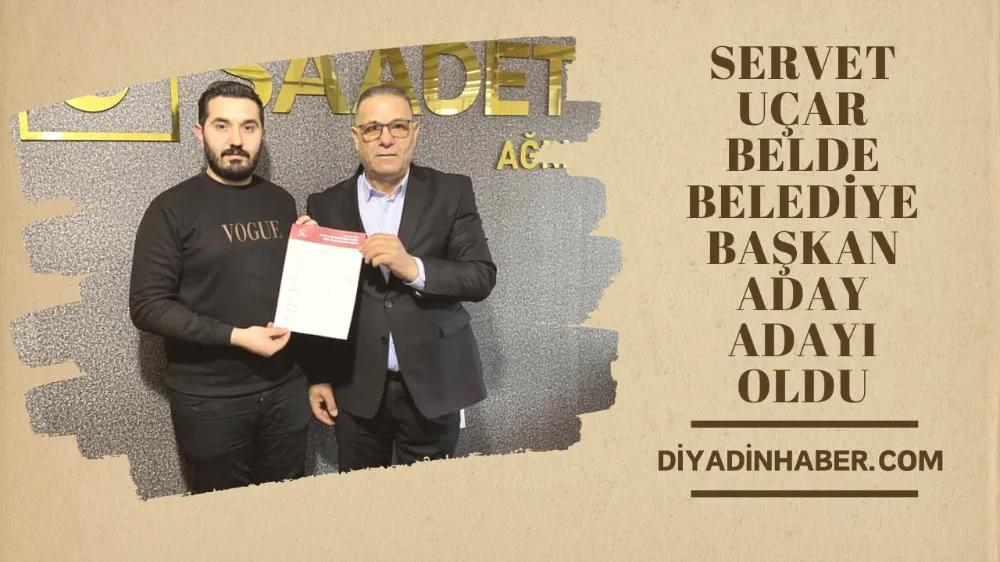 SERVET UÇAR, TAHİR BELDE BELEDİYE BAŞKAN ADAYI OLDU.