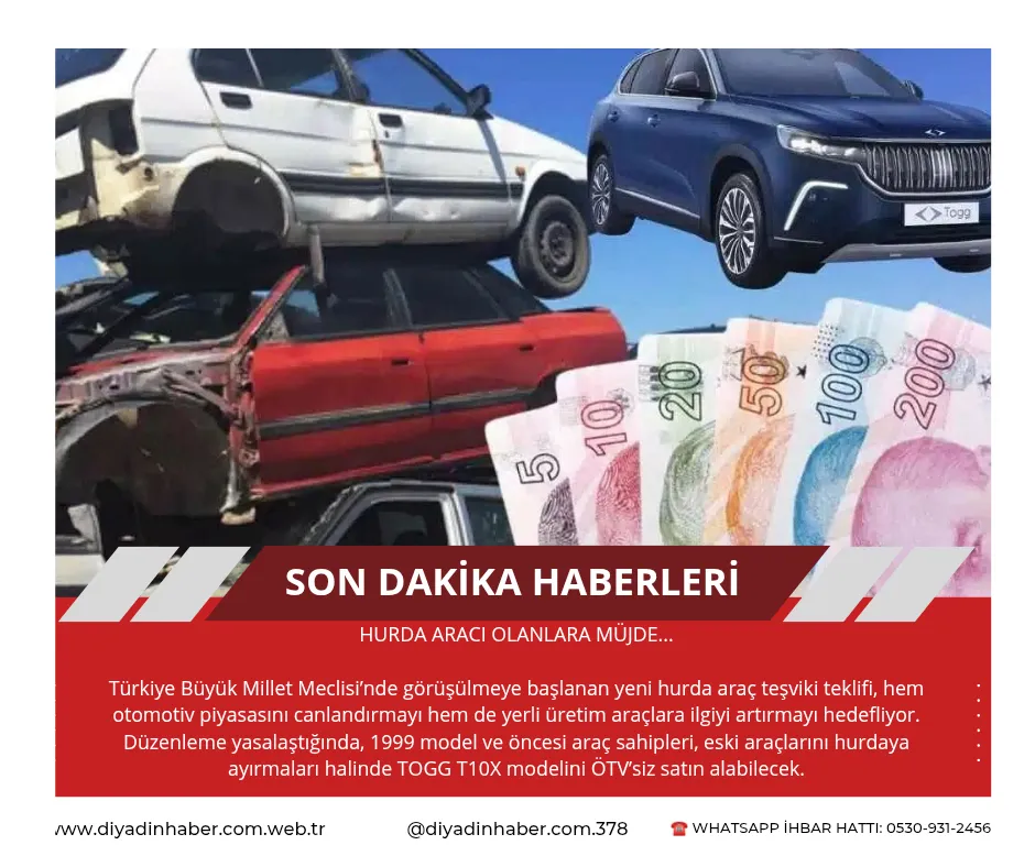 Hurda aracı olanlara müjde...