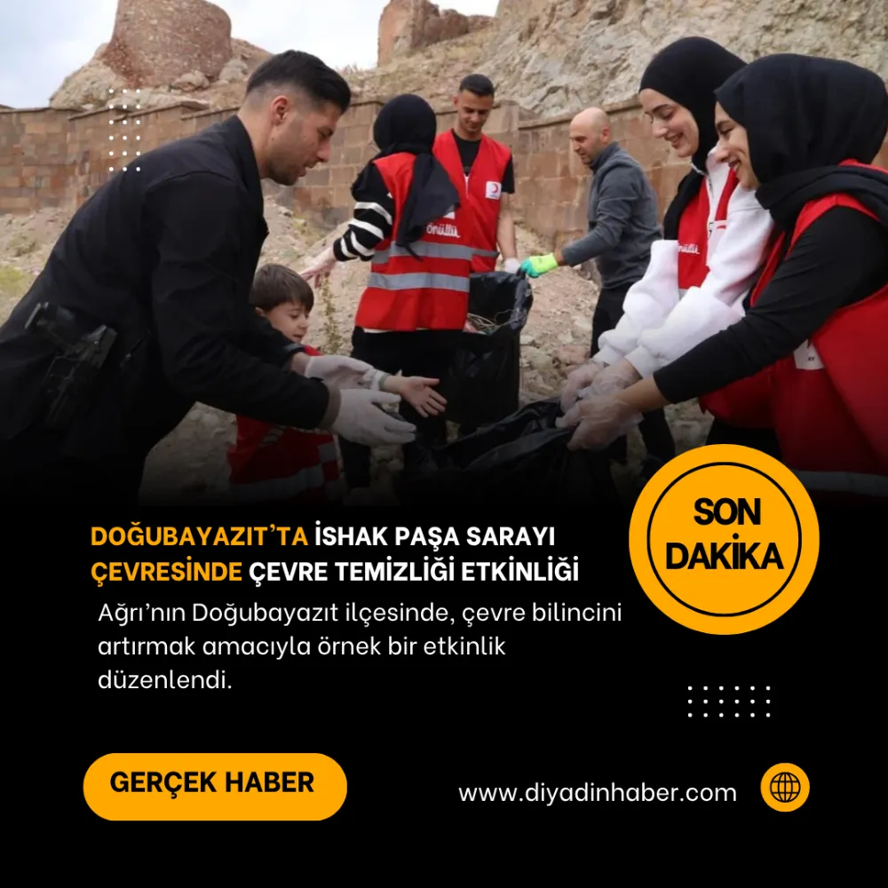 Doğubayazıt’ta İshak Paşa Sarayı Çevresinde Çevre Temizliği Etkinliği