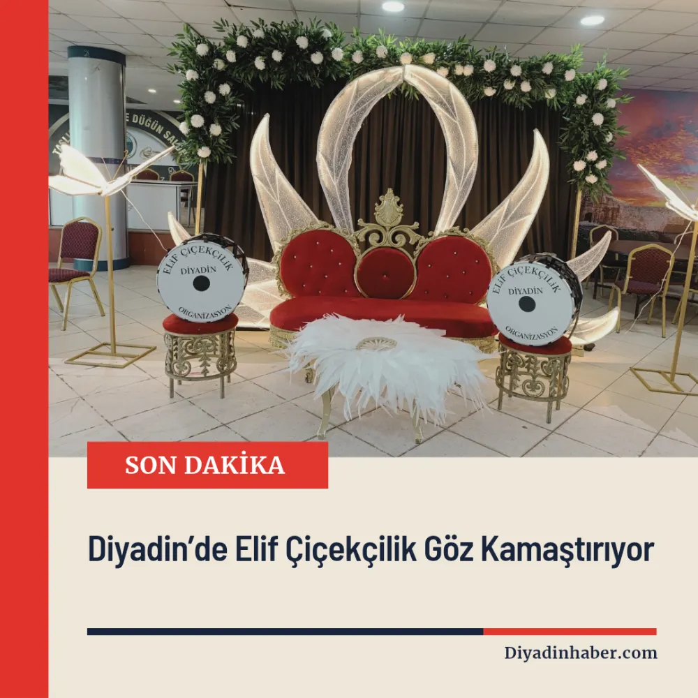 Diyadin’de Elif Çiçekçilik Göz Kamaştırıyor.