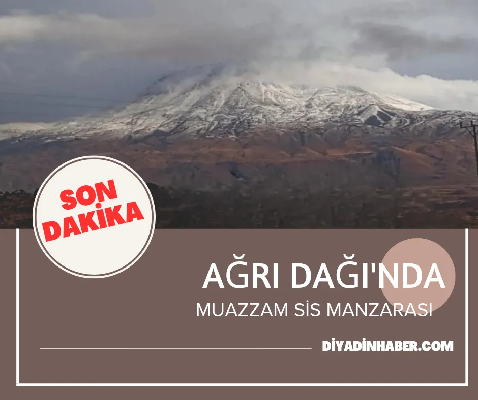 Ağrı Dağı Sisler İçinde Kayboldu.