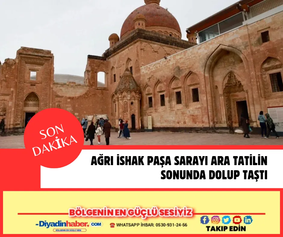 Ağrı İshak Paşa Sarayı Ara Tatilin Sonunda Dolup Taştı.