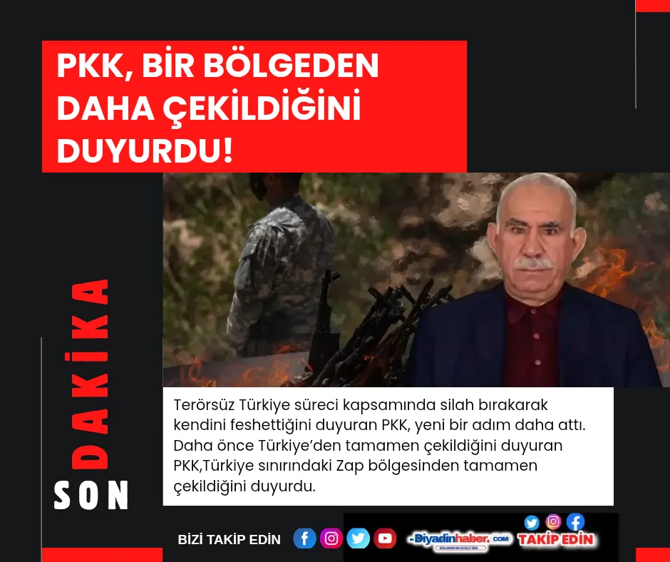 PKK, bir bölgeden daha çekildiğini duyurdu!