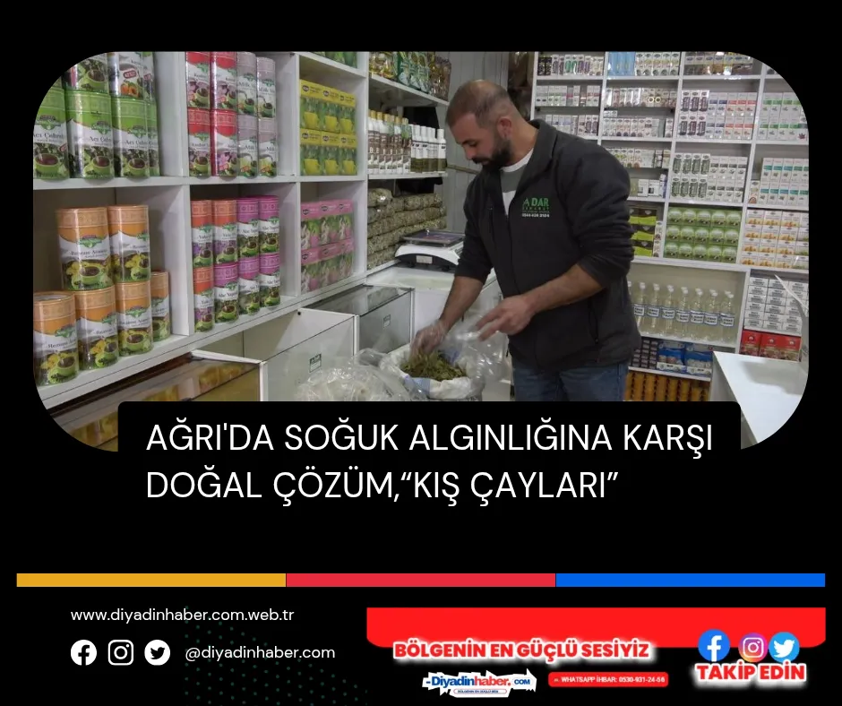 Ağrı’da Soğuk Algınlığına Karşı Doğal Çözüm,“Kış Çayları”