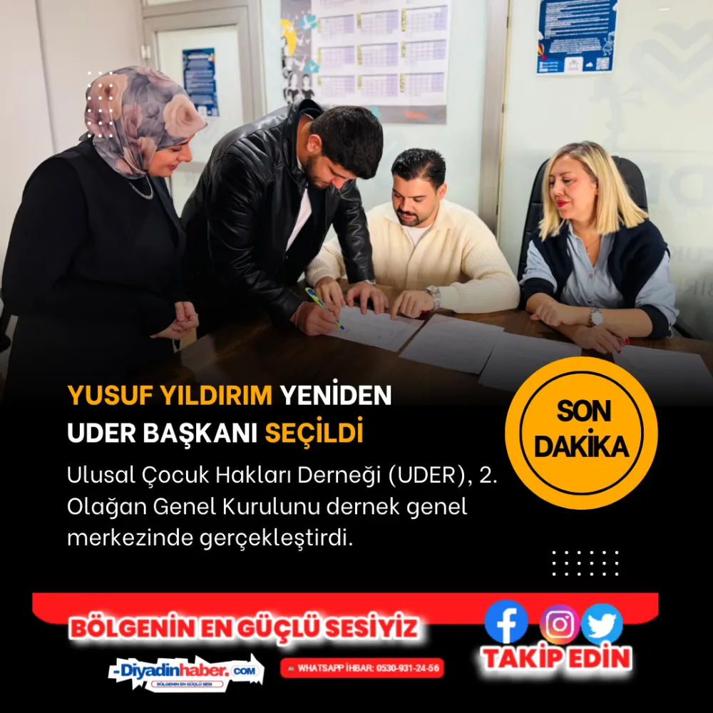 Yusuf YILDIRIM Yeniden UDER Başkanı Seçildi!
