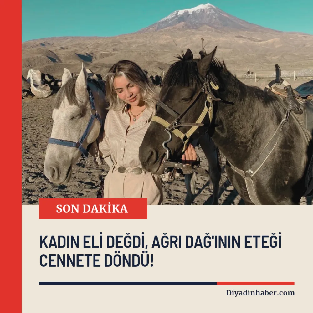 Kadın Eli Değdi, Ağrı Dağı’nın Eteği Cennete Döndü.