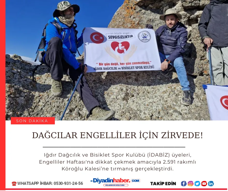 DAĞCILAR ENGELLİLER İÇİN ZİRVEDE!