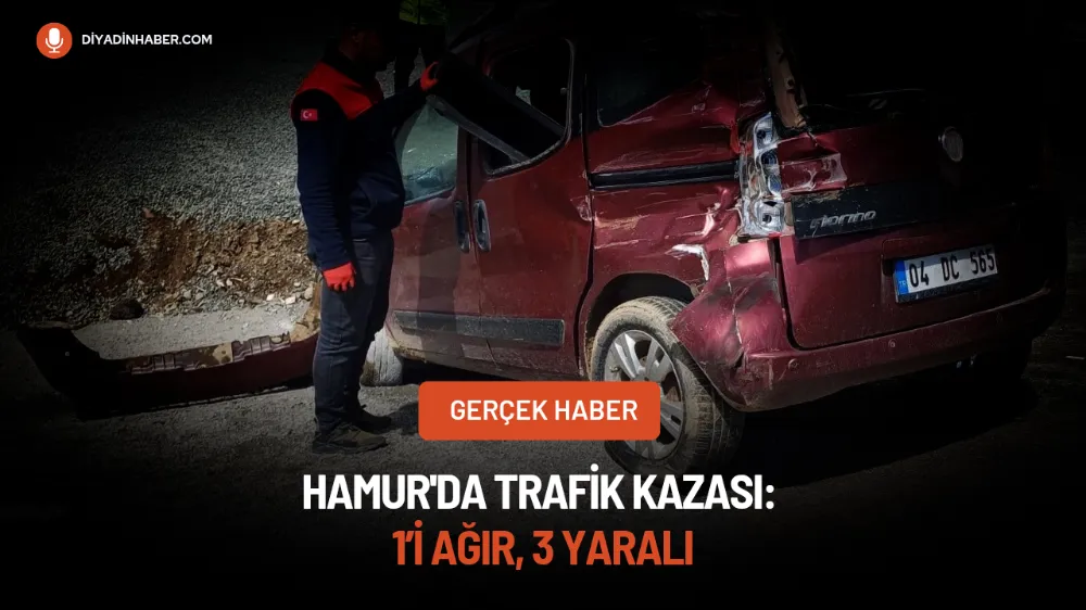 Hamur’da trafik kazası: 1’i ağır, 3 yaralı