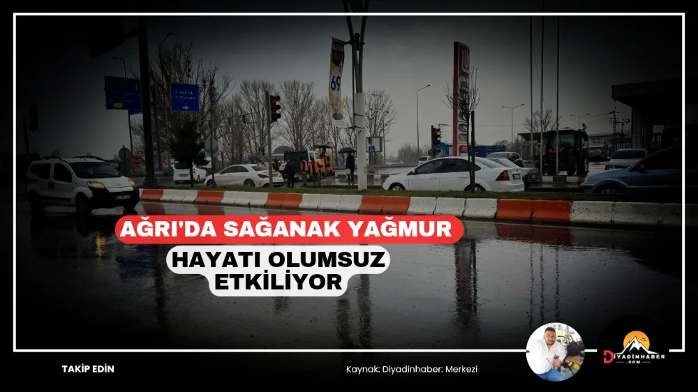 Ağrı’da Sağanak Yağmur Hayatı Olumsuz Etkiliyor.