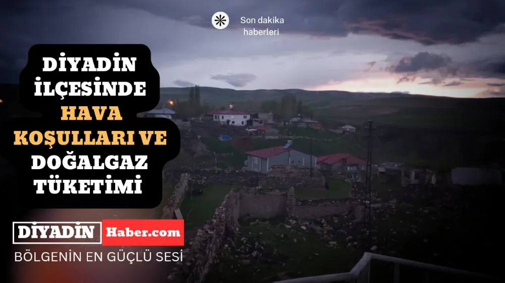 Diyadin İlçesinde Hava Koşulları ve Doğalgaz Tüketimi