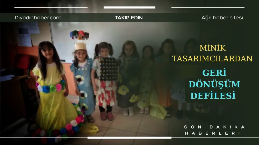 Minik tasarımcılardan geri dönüşüm defilesi