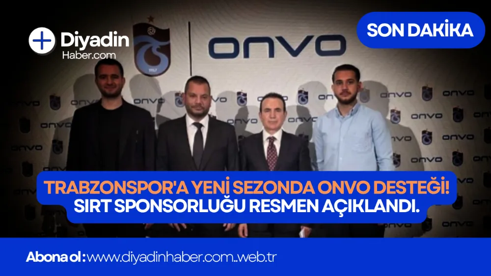 Trabzonspor’a Yeni Sezonda Onvo Desteği! Sırt Sponsorluğu Resmen Açıklandı.