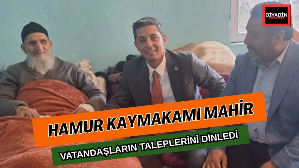 Hamur Kaymakamı Mahir, Vatandaşların Taleplerini Dinledi.
