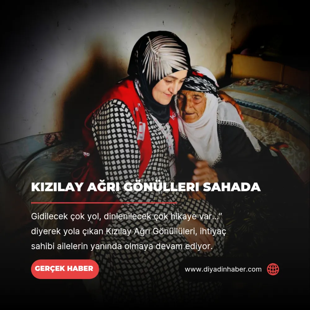 KIZILAY AĞRI GÖNÜLLERİ SAHADA 