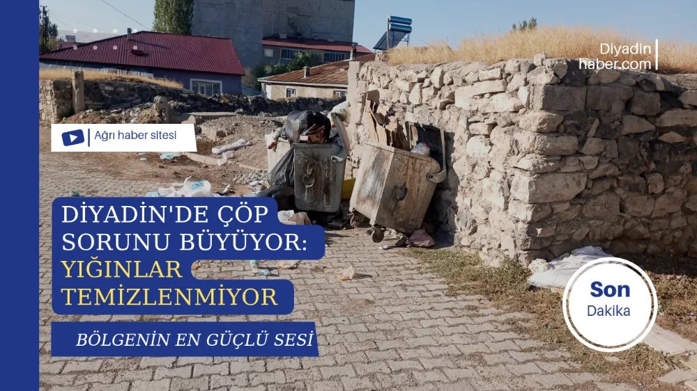 Diyadin’de Çöp Sorunu Büyüyor: Yığınlar Temizlenmiyor.